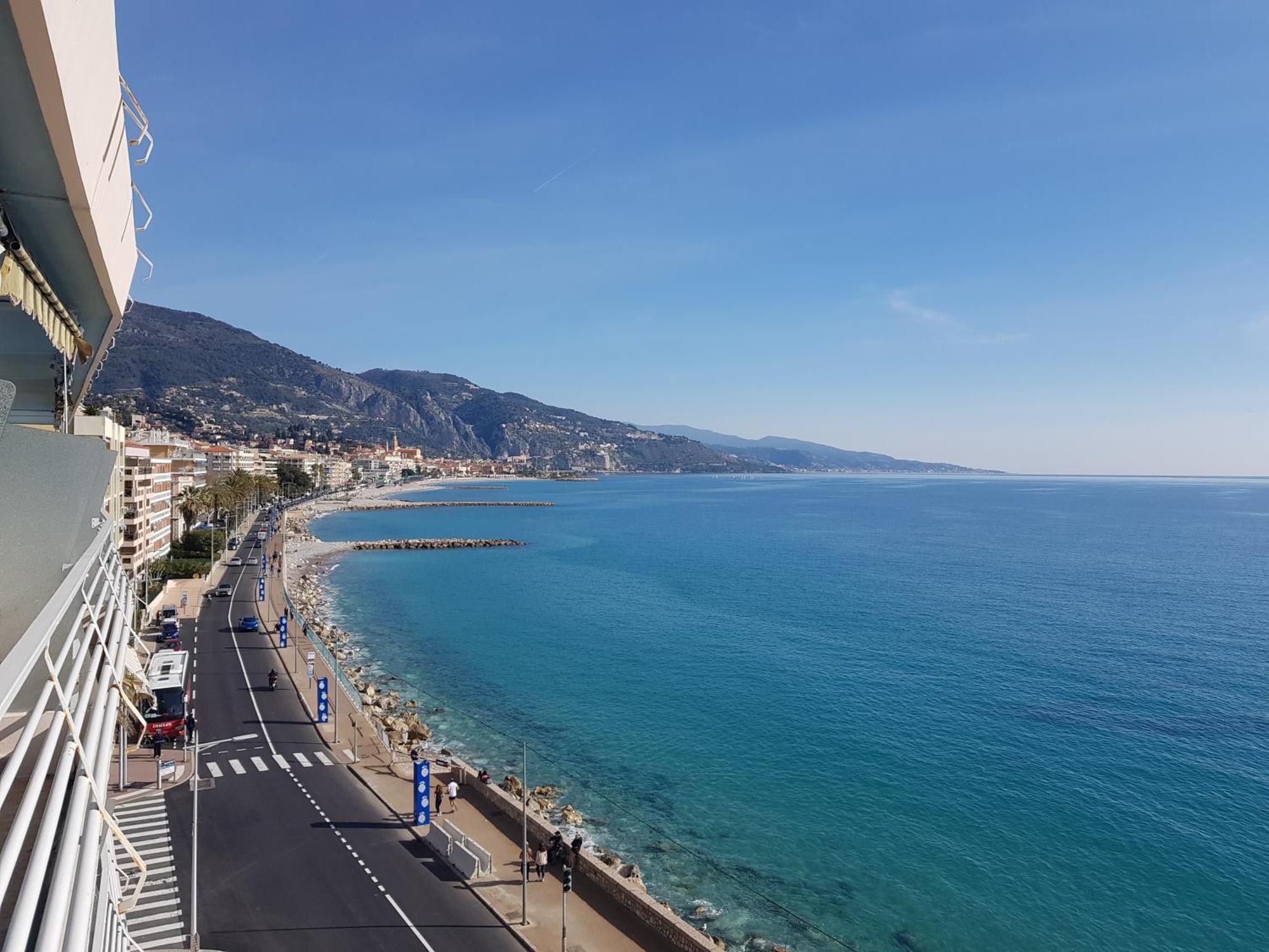 Menton Front Bord De Mer Cote D'Azur Florentina Sea View French Riviera Proche Monaco Montecarlo Superb Studio Экстерьер фото