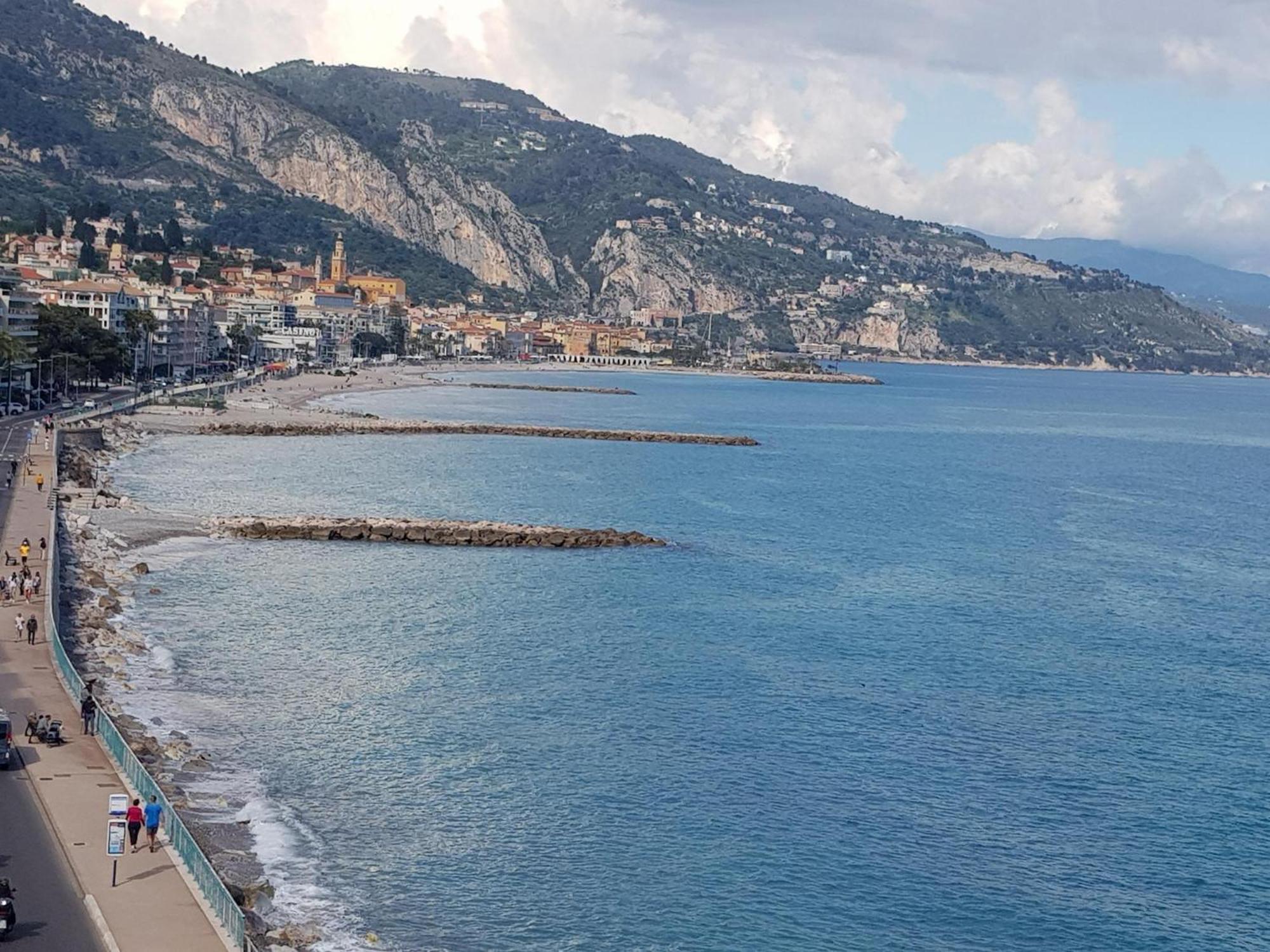 Menton Front Bord De Mer Cote D'Azur Florentina Sea View French Riviera Proche Monaco Montecarlo Superb Studio Экстерьер фото